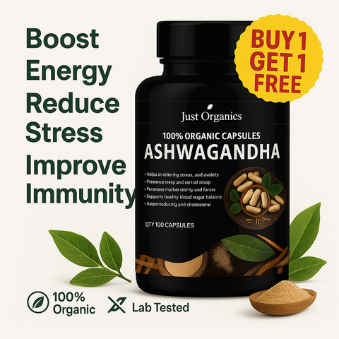 Organic Ashwagandha Powder - Stress Relief & Energy Boost