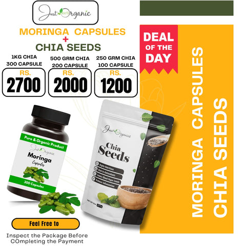 Moringa Capsule and Chia Seeds